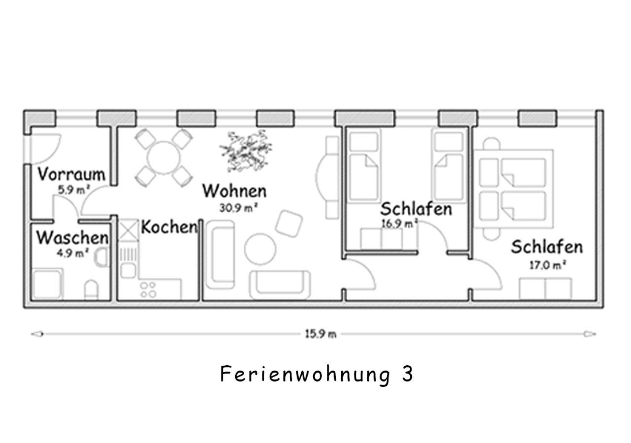 Ferienwohnung Weisses Ross Pirna Exteriör bild